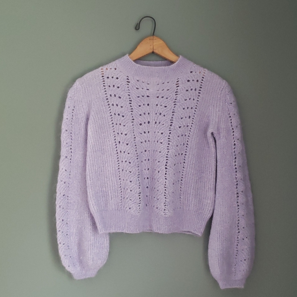 Little Moon Aritzia Gardenia Pointelle Sweater